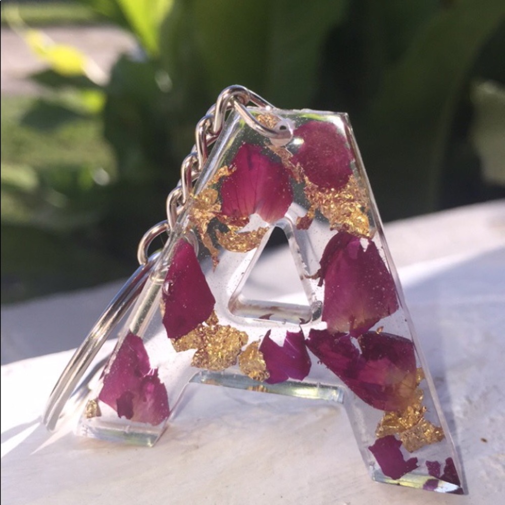 A resin keychain